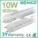 High Quality 110lm/w 1200lm 10w 0.6m 2ft Led Tube