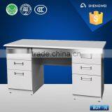 Stainless Steel Folding Library Drawer Table for 6 Person Using