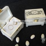 2015 hot sell white wooden jewelry storage box