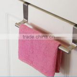 High Quality Stainless Steel Towel Bar Holder Over the Kitchen Cabinet Cupboard Door Hanging Rack Storage Holder Accessories