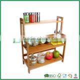 Bamboo Bottle Spice Rack Spice Bottle Shelf for Kitchenware thumbnail-1