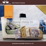 100% cotton 133*72 luxury reactive printing duvet cover set