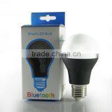 E27 Music Alarm Group Bluetooth E27 Dimmable 16Million Colors Smart LED Light Bulb 85-265v thumbnail-4