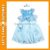 PGCC0050 Hottest !!! 2016 wholesale girls ' costume girl's fancy dress blue children costume halloween costume
