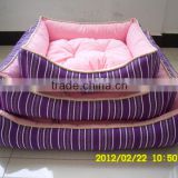 Purple canvas three sets pet bed