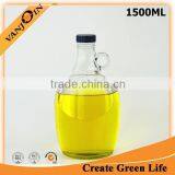 1.5L Glass California Bottle With Black Screw Cap thumbnail-1