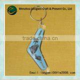Boomerang Shaped Keychain Custom/hard Hat Keychain/london Keychain