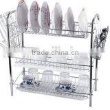 Plastic 9 Design Chrome Plated Dish Rack and Plate Shelf ,single Tray ,fine Quality ,popular Selling,competitive Price thumbnail-6