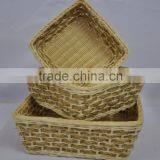 Reatangulare Rattan and Seagrass Basket Spring and Summer 2016