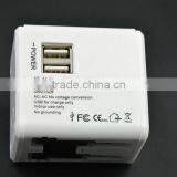 Universal All Travel Charger ,2 Port Usb All in One Universal International Plug Adapter 2 Usb Port thumbnail-4