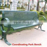 32 Gallon Capacity Powder Coated Perforated Steel Outdoor Dustbin for Park Quality Choice thumbnail-2