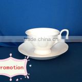 220cc pure white porcelain coffee tea Bone China Cup&Saucer Set factory price