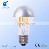 Crown Silver Mirror Reflector IC Driver BR63 G80 G125 C35 A60 Led Filament Bulb Dimmable
