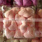 Unique Baby Gift Toys Handmade Cotton Crochet Heart thumbnail-1