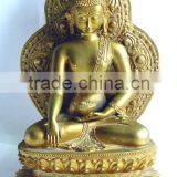 Gold-plating Buddha Buddhism, Metal Buddha for Decoration