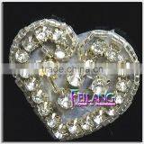 Heart-shaped Pattern Scattered Inside Crystal Rhinestone Applique thumbnail-1