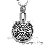 Celtic Knot Enamel 316l Stainless Steel Round Cremation Jewelry Pendant