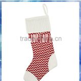 zig zag knit stocking socks/decorative Christmas stocking