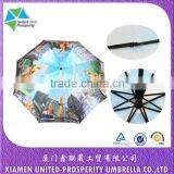 Black Coated Hot Sale Polyester Foldable Umbrella