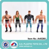 super coo plastic model realistic wrestler toy action figure