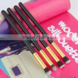 4pcs/set Professional Eye Brushes Set Eyeshadow Foundation Mascara Blending Pencil Brush Makeup Tool Cosmetic Black thumbnail-2