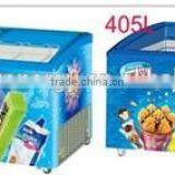 405L 415L Curved Sliding Glass Door Chest Ice Cream Freezer thumbnail-6