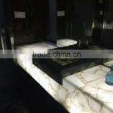 Chian Luxury Renovation White Lighted Onyx Bar Top thumbnail-2
