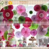 New Year's Eve Wedding Decor Pink Hanging Decorative Flowers Wreaths