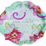 12 Inch Round Disposable Birthday Party Design Paper Plate for Pizza thumbnail-5