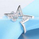 Daihe 925 Sterling Silver Star Ring With Crystal thumbnail-1