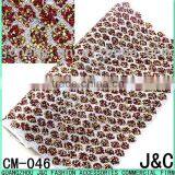 2016 Red Color Fish Scale Shaped Hot Fix Transfer Rhinestone Sheets for Shoes Accessories thumbnail-1