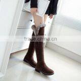 2016 Sexy Women Ladies Winter Black Suede Over Knee Boots CP6893 thumbnail-4