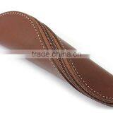 Portable Leather Pen Holder Zipper Pencil Cases for Students thumbnail-3