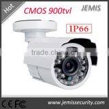 IP66 Waterproof IR Bullet Analog Fixed Lens CMOS 900tvl Cctv Camera System