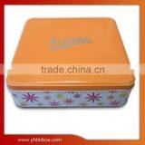 Delicate Sqaure Chocolate Tin Can