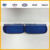 China Promotional High Quality Fashionable Waterproof PU Glasses Case Dual Eyeglass Eyewear Case