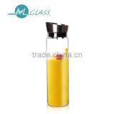 1000ml Clear Glass Juice Bottle With Stainless Steel Lid thumbnail-4