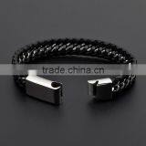 Hot Selling Men Genuine Leather Bracelets Wholesale thumbnail-3
