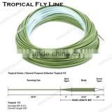 saltwater floating fly line with clear intermediate tip