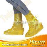 Yellow PVC Rain Shoes Cover With Tie, High Heel Rain Cover Shoes thumbnail-1