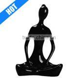 Ceramic Meditation Yoga Statues of Black People for Sale thumbnail-1