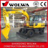 Small Hydraulic Wheel Excavator With 4 Wheel Driving thumbnail-1