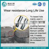 TiCN based cermet rods/Titanium carbide rods for Crushing hammer use