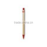 Recycled Paper Ballpoint Pen With Cardboard Barrel,wooden Clip thumbnail-3