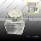Cleverish Portable Cute Transparent White Cap Plastic Storage Jewelry Wedding Jar Kit thumbnail-1