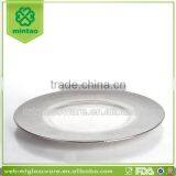 Golden Charger Plate Plate With Sliver Rimed thumbnail-1