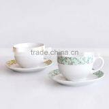 450cc Ceramic Cup and Saucer With Decal thumbnail-1