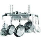 Kitchen Metal Pot Rack thumbnail-1