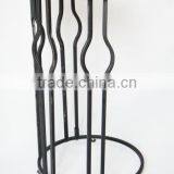 RH-4735 Gramercy Metal Sofa Side Table Wood Top Round Table thumbnail-6