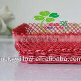 set 3 decorative wooden fruit basket